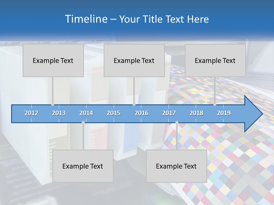 A Printer Is Printing A Colorful Pattern On A Sheet Of Paper PowerPoint Template
