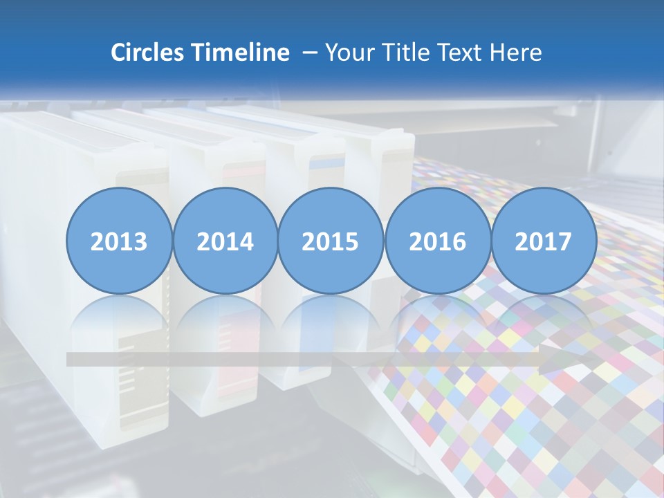 A Printer Is Printing A Colorful Pattern On A Sheet Of Paper PowerPoint Template