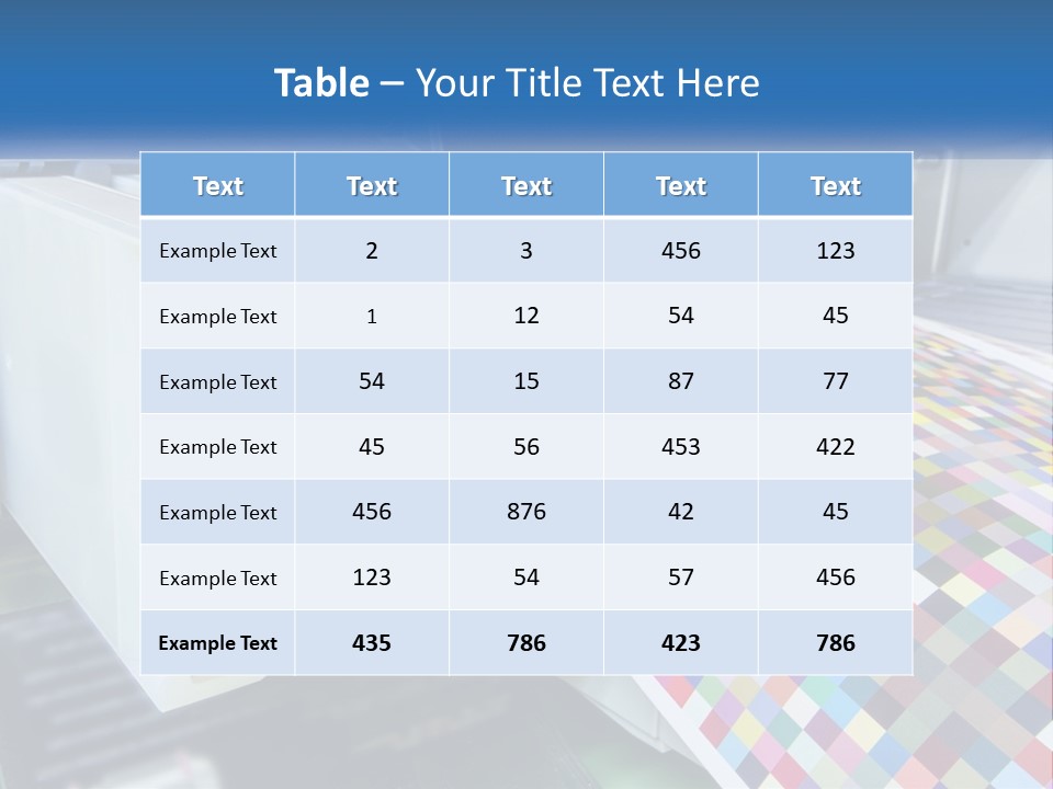 A Printer Is Printing A Colorful Pattern On A Sheet Of Paper PowerPoint Template