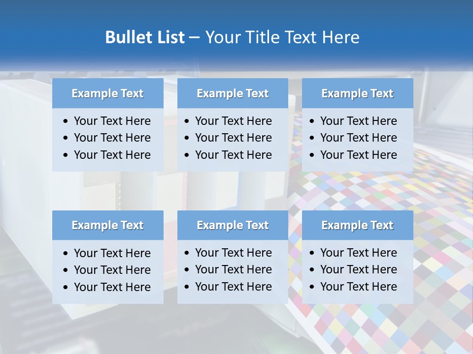 A Printer Is Printing A Colorful Pattern On A Sheet Of Paper PowerPoint Template