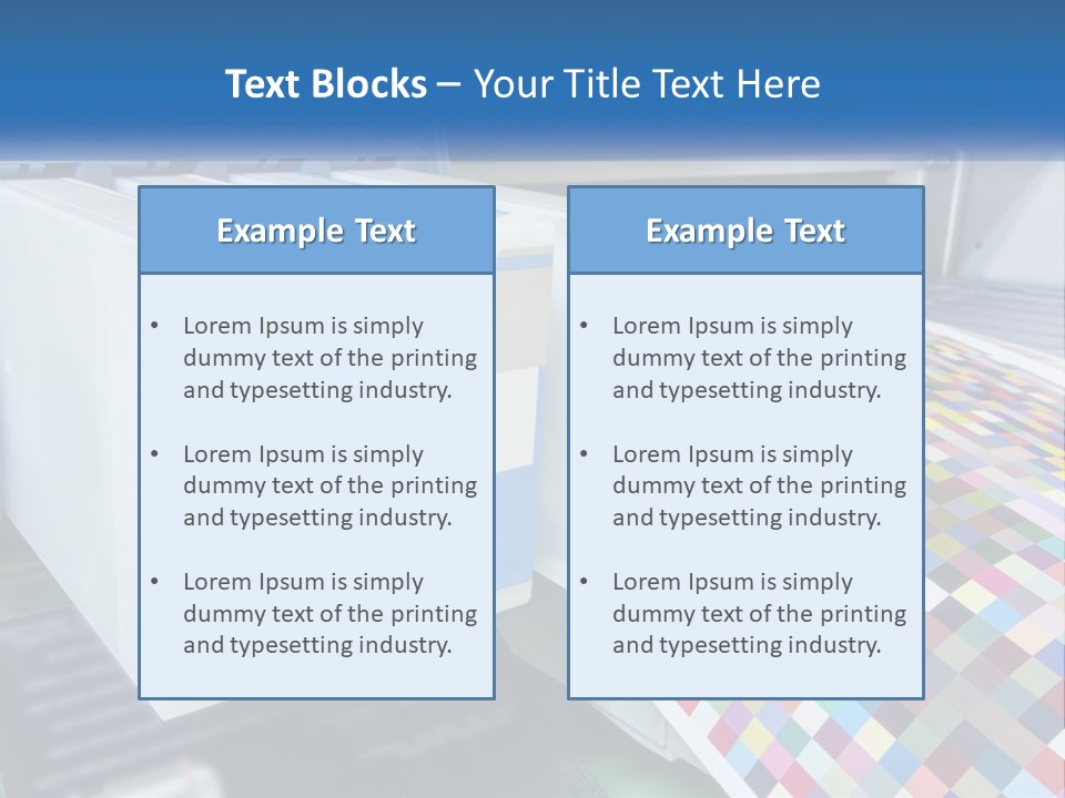 A Printer Is Printing A Colorful Pattern On A Sheet Of Paper PowerPoint Template