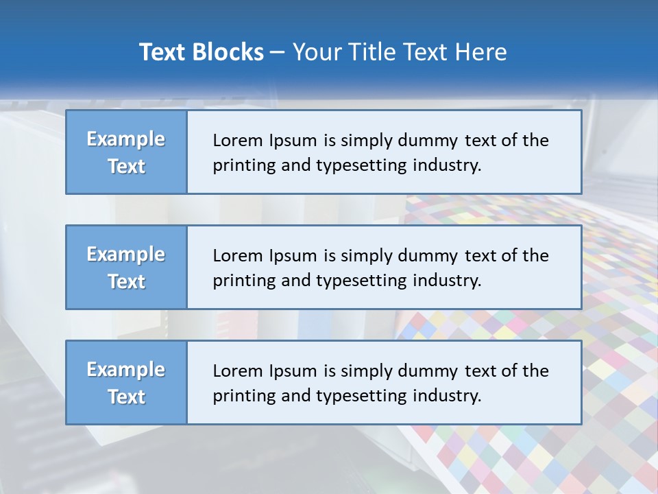 A Printer Is Printing A Colorful Pattern On A Sheet Of Paper PowerPoint Template