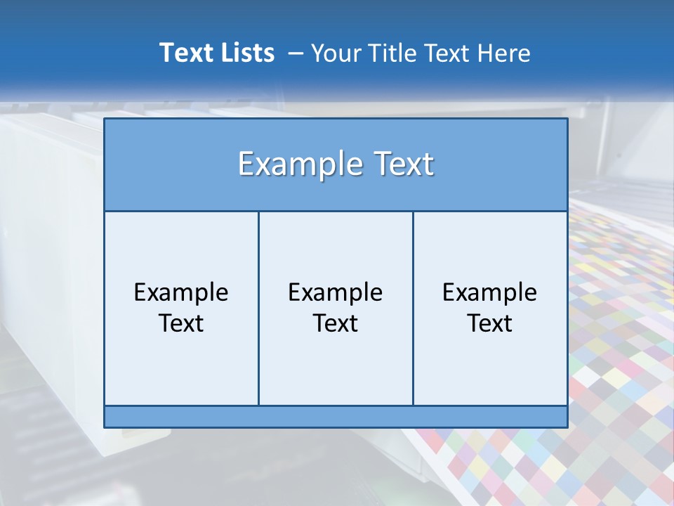 A Printer Is Printing A Colorful Pattern On A Sheet Of Paper PowerPoint Template