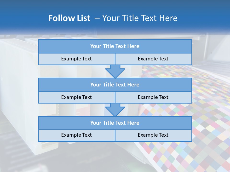 A Printer Is Printing A Colorful Pattern On A Sheet Of Paper PowerPoint Template