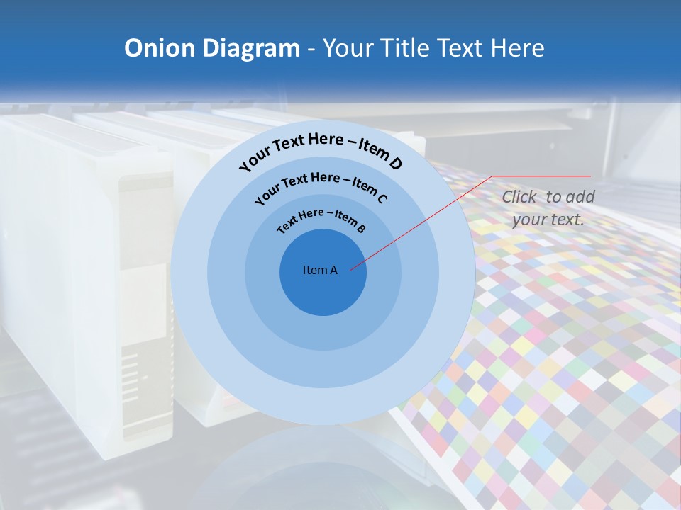 A Printer Is Printing A Colorful Pattern On A Sheet Of Paper PowerPoint Template