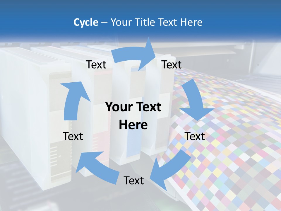 A Printer Is Printing A Colorful Pattern On A Sheet Of Paper PowerPoint Template