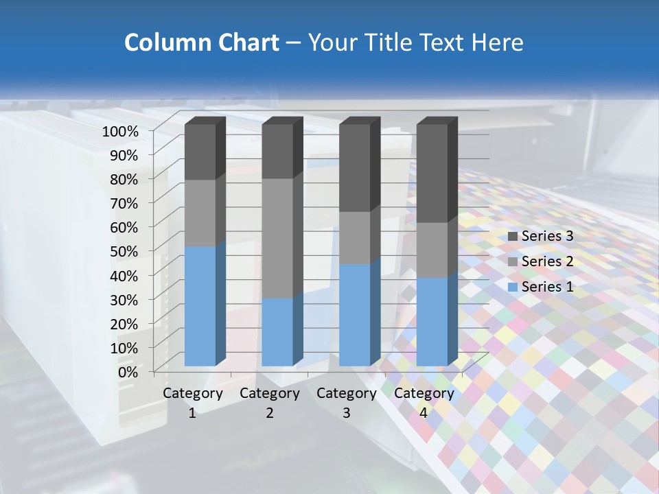 A Printer Is Printing A Colorful Pattern On A Sheet Of Paper PowerPoint Template