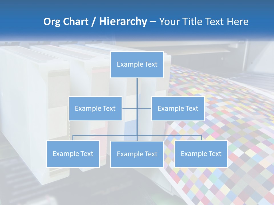 A Printer Is Printing A Colorful Pattern On A Sheet Of Paper PowerPoint Template