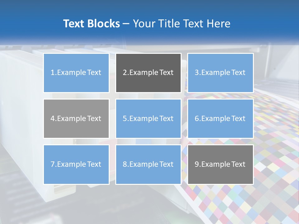 A Printer Is Printing A Colorful Pattern On A Sheet Of Paper PowerPoint Template