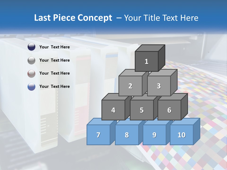 A Printer Is Printing A Colorful Pattern On A Sheet Of Paper PowerPoint Template