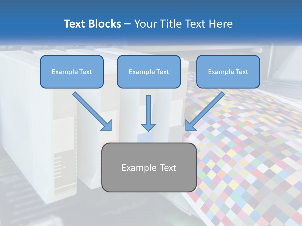 A Printer Is Printing A Colorful Pattern On A Sheet Of Paper PowerPoint Template
