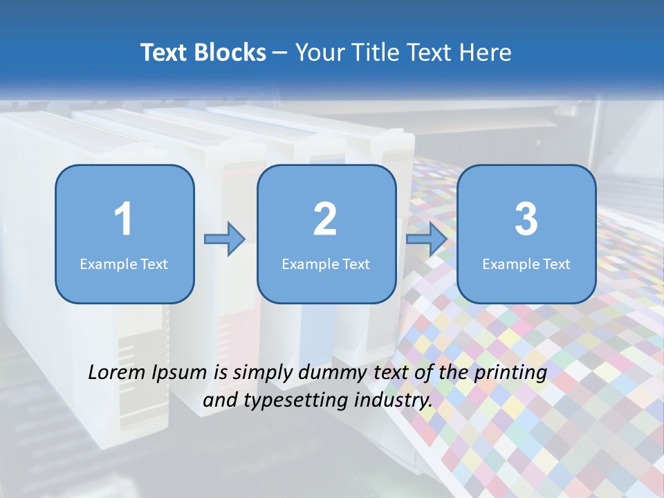 A Printer Is Printing A Colorful Pattern On A Sheet Of Paper PowerPoint Template
