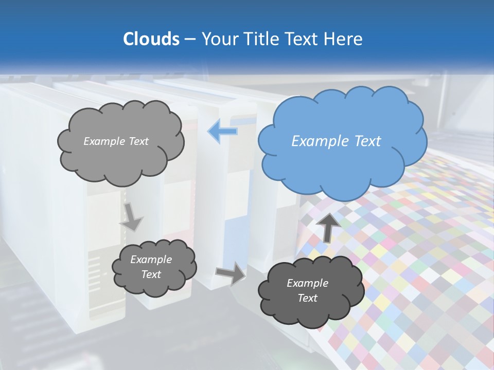 A Printer Is Printing A Colorful Pattern On A Sheet Of Paper PowerPoint Template