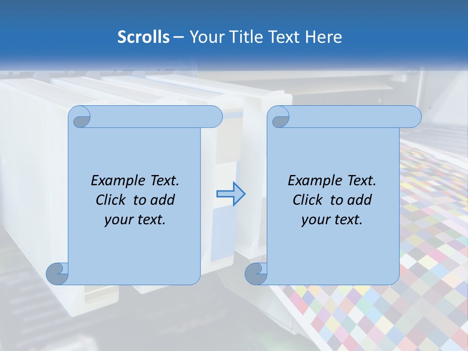 A Printer Is Printing A Colorful Pattern On A Sheet Of Paper PowerPoint Template