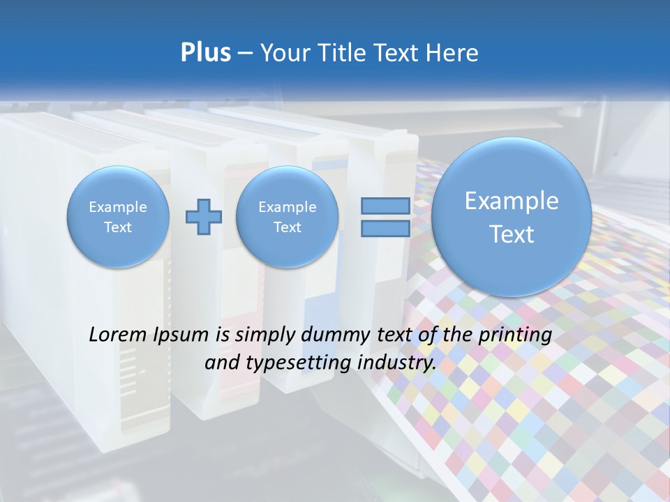A Printer Is Printing A Colorful Pattern On A Sheet Of Paper PowerPoint Template