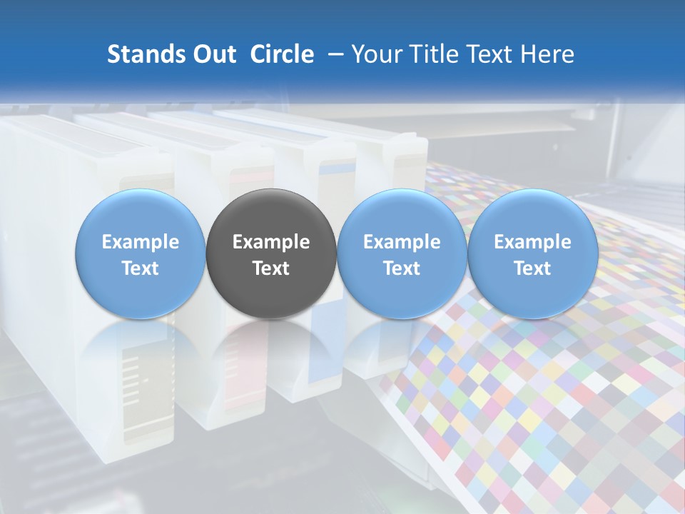 A Printer Is Printing A Colorful Pattern On A Sheet Of Paper PowerPoint Template