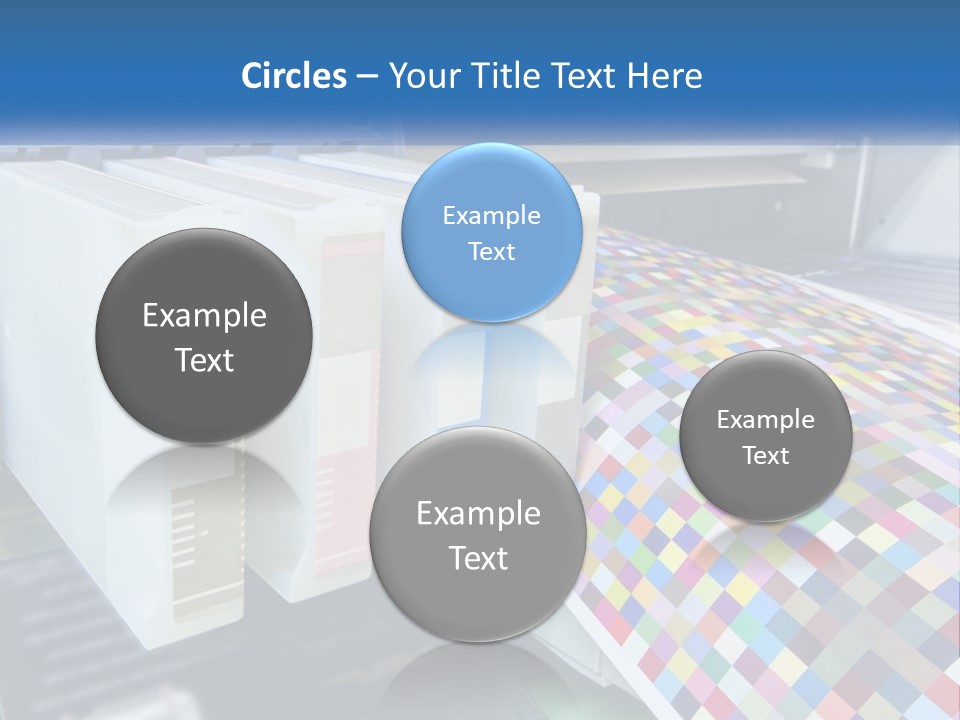 A Printer Is Printing A Colorful Pattern On A Sheet Of Paper PowerPoint Template