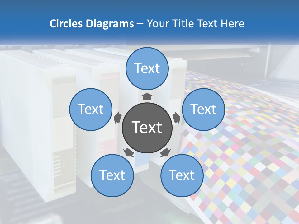 A Printer Is Printing A Colorful Pattern On A Sheet Of Paper PowerPoint Template