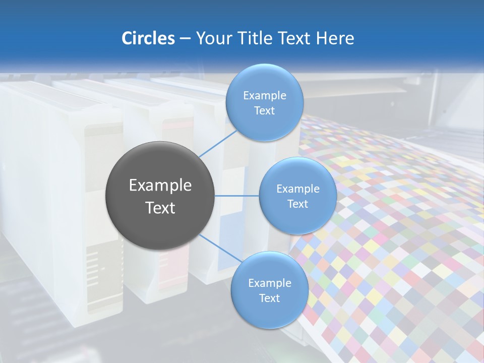 A Printer Is Printing A Colorful Pattern On A Sheet Of Paper PowerPoint Template