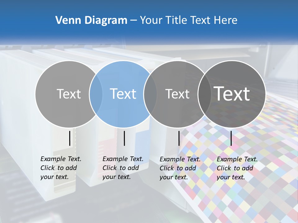 A Printer Is Printing A Colorful Pattern On A Sheet Of Paper PowerPoint Template