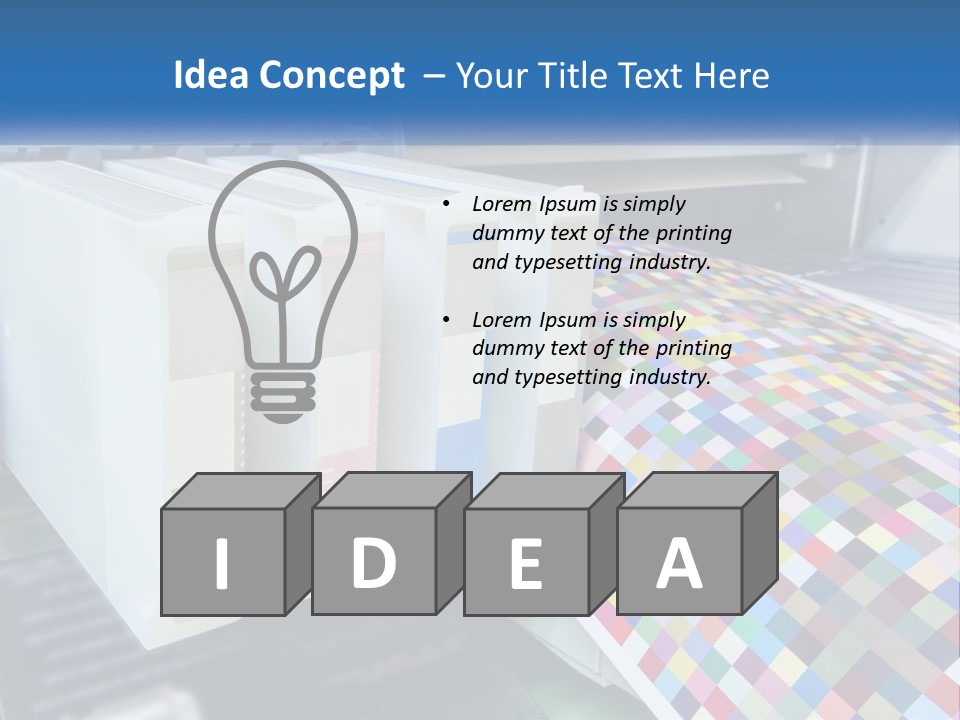 A Printer Is Printing A Colorful Pattern On A Sheet Of Paper PowerPoint Template
