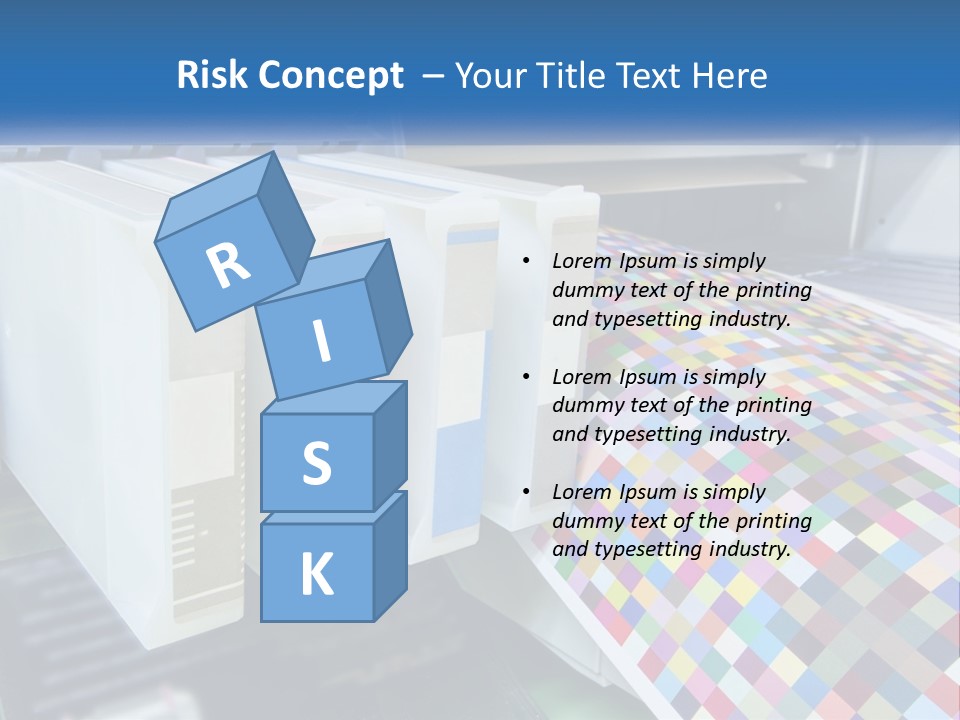 A Printer Is Printing A Colorful Pattern On A Sheet Of Paper PowerPoint Template