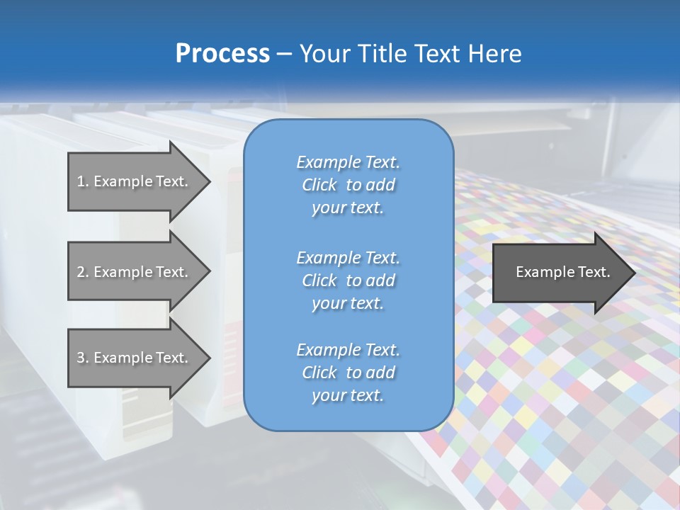 A Printer Is Printing A Colorful Pattern On A Sheet Of Paper PowerPoint Template