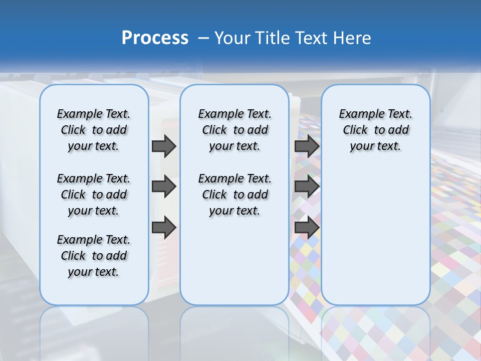 A Printer Is Printing A Colorful Pattern On A Sheet Of Paper PowerPoint Template