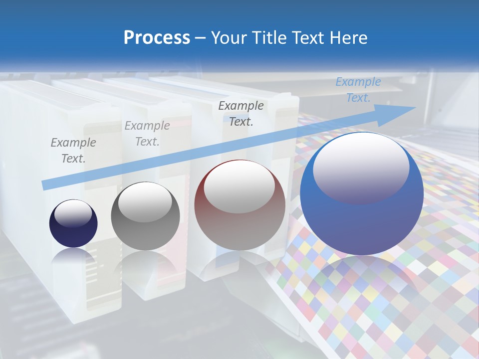 A Printer Is Printing A Colorful Pattern On A Sheet Of Paper PowerPoint Template
