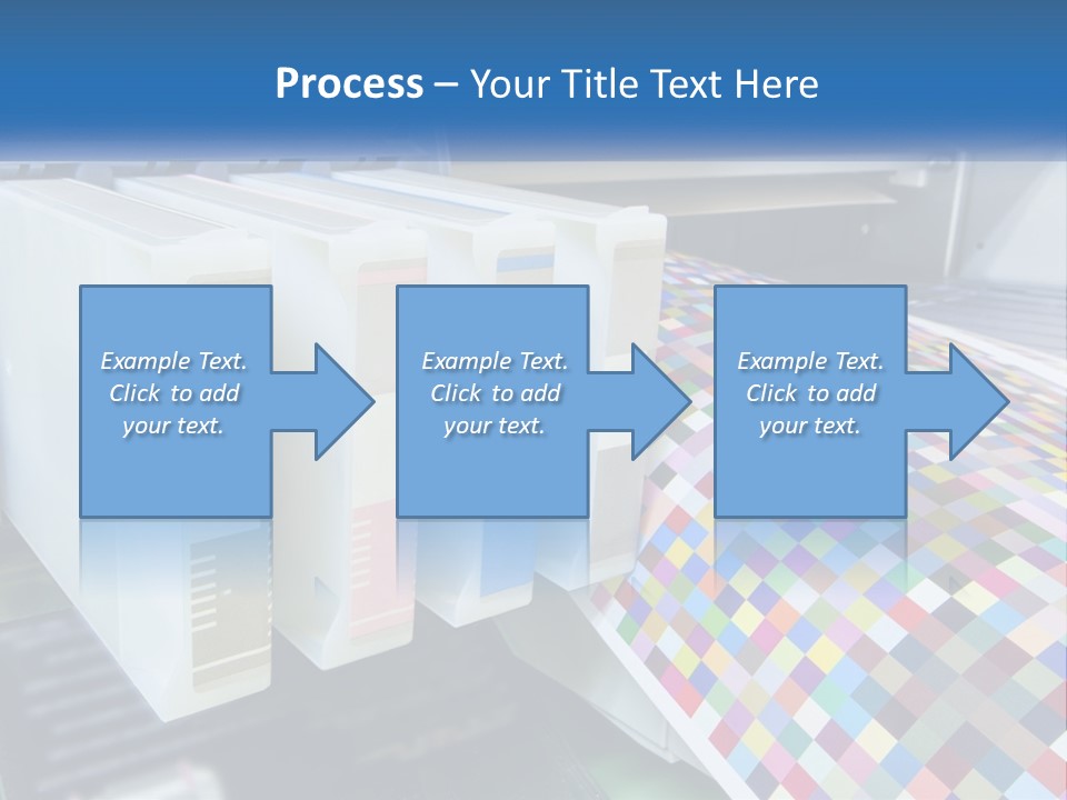 A Printer Is Printing A Colorful Pattern On A Sheet Of Paper PowerPoint Template