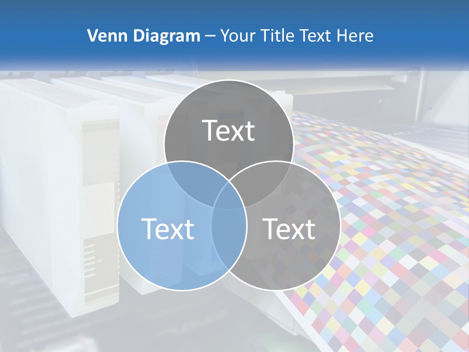 A Printer Is Printing A Colorful Pattern On A Sheet Of Paper PowerPoint Template