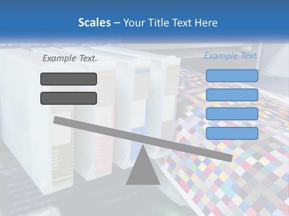 A Printer Is Printing A Colorful Pattern On A Sheet Of Paper PowerPoint Template