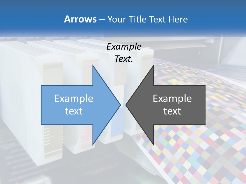 A Printer Is Printing A Colorful Pattern On A Sheet Of Paper PowerPoint Template
