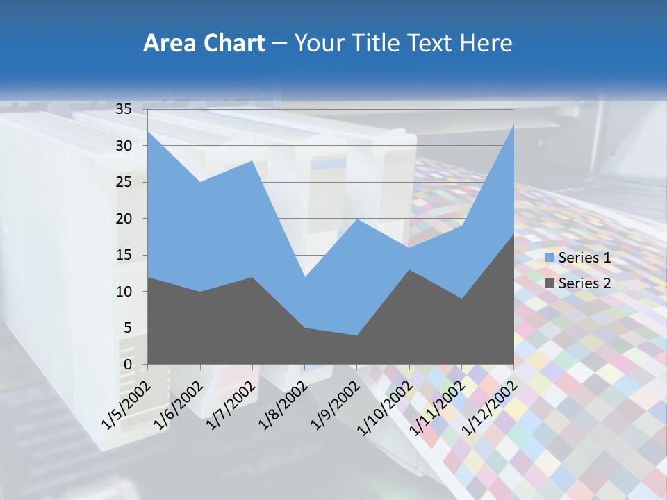 A Printer Is Printing A Colorful Pattern On A Sheet Of Paper PowerPoint Template