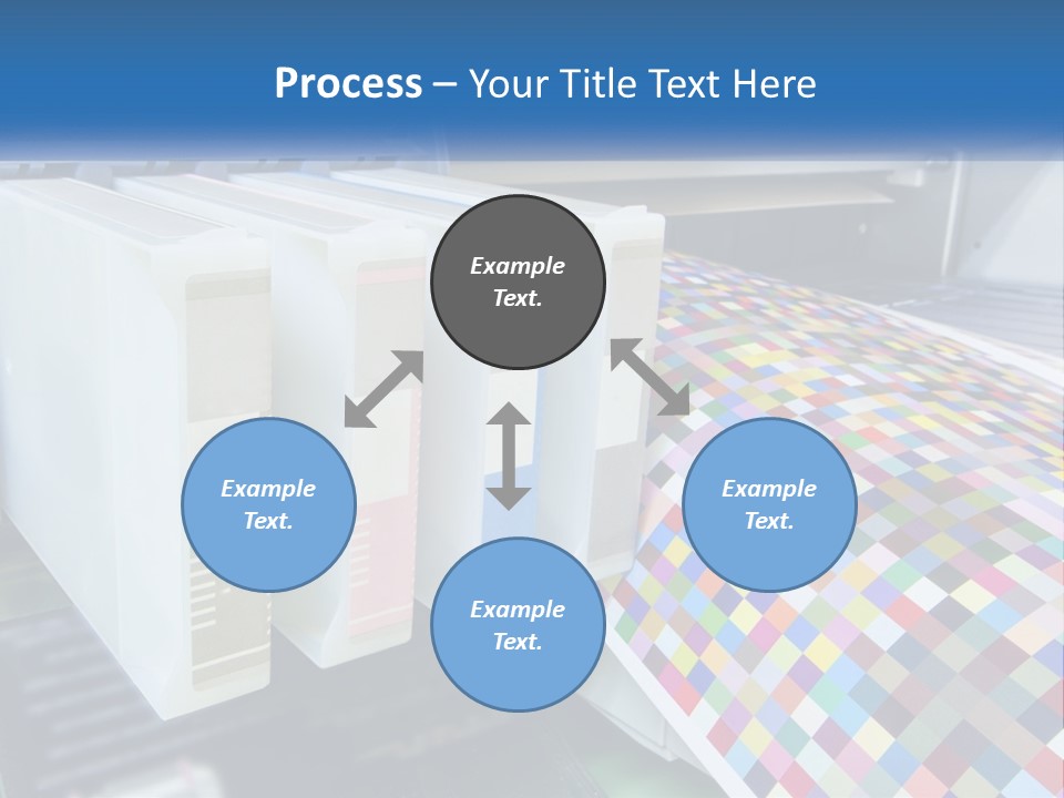 A Printer Is Printing A Colorful Pattern On A Sheet Of Paper PowerPoint Template