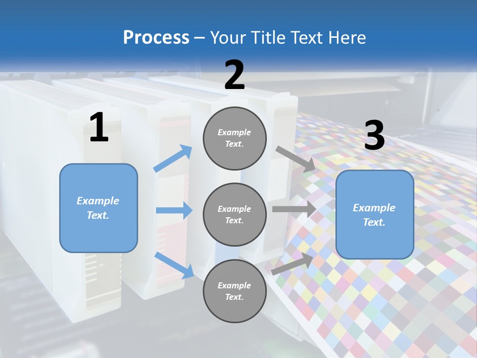 A Printer Is Printing A Colorful Pattern On A Sheet Of Paper PowerPoint Template