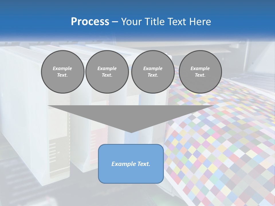 A Printer Is Printing A Colorful Pattern On A Sheet Of Paper PowerPoint Template