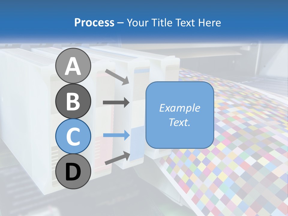 A Printer Is Printing A Colorful Pattern On A Sheet Of Paper PowerPoint Template