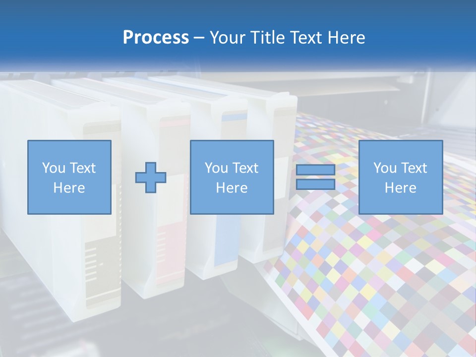 A Printer Is Printing A Colorful Pattern On A Sheet Of Paper PowerPoint Template