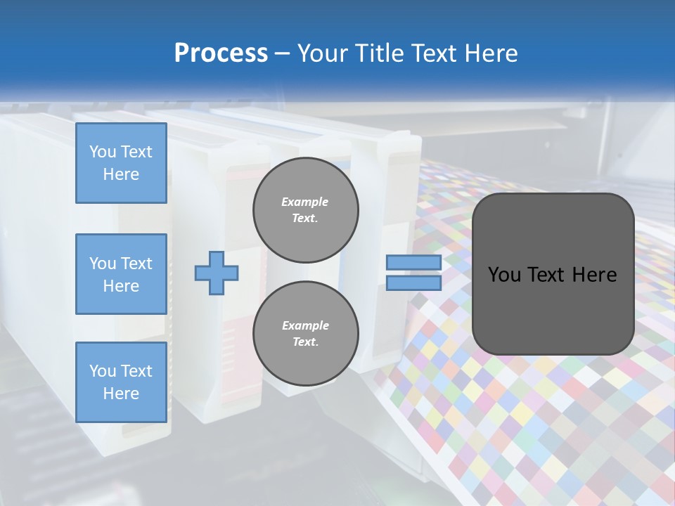 A Printer Is Printing A Colorful Pattern On A Sheet Of Paper PowerPoint Template