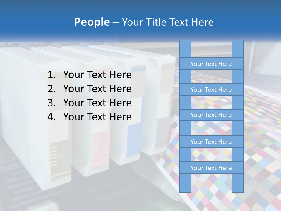A Printer Is Printing A Colorful Pattern On A Sheet Of Paper PowerPoint Template