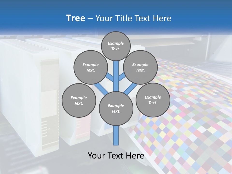 A Printer Is Printing A Colorful Pattern On A Sheet Of Paper PowerPoint Template