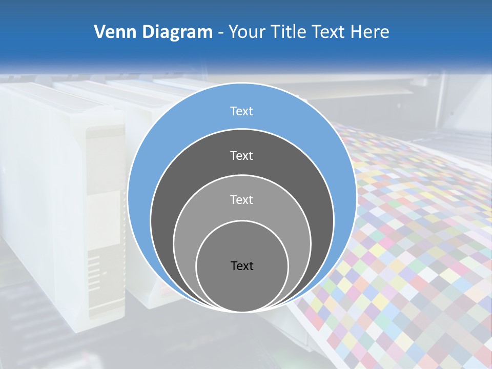 A Printer Is Printing A Colorful Pattern On A Sheet Of Paper PowerPoint Template
