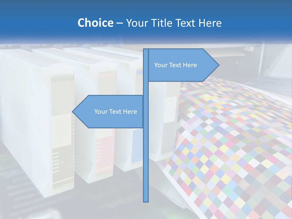 A Printer Is Printing A Colorful Pattern On A Sheet Of Paper PowerPoint Template