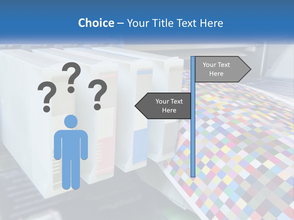 A Printer Is Printing A Colorful Pattern On A Sheet Of Paper PowerPoint Template