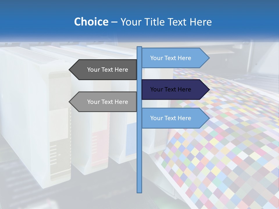 A Printer Is Printing A Colorful Pattern On A Sheet Of Paper PowerPoint Template