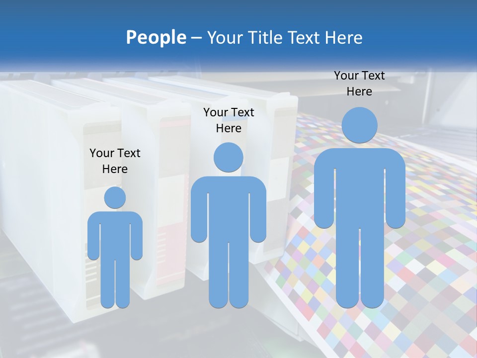 A Printer Is Printing A Colorful Pattern On A Sheet Of Paper PowerPoint Template