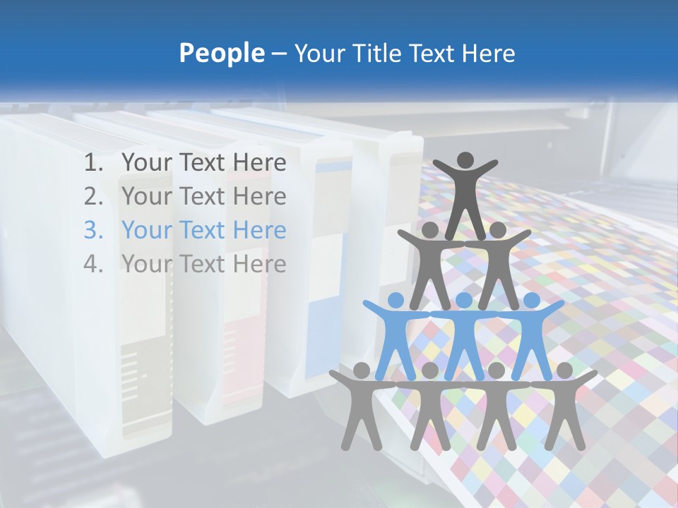 A Printer Is Printing A Colorful Pattern On A Sheet Of Paper PowerPoint Template