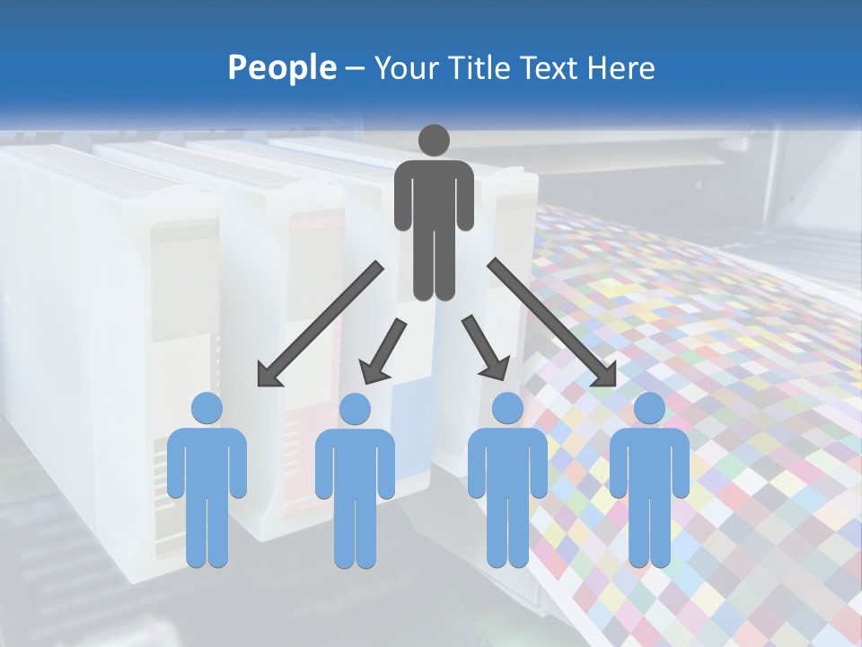 A Printer Is Printing A Colorful Pattern On A Sheet Of Paper PowerPoint Template
