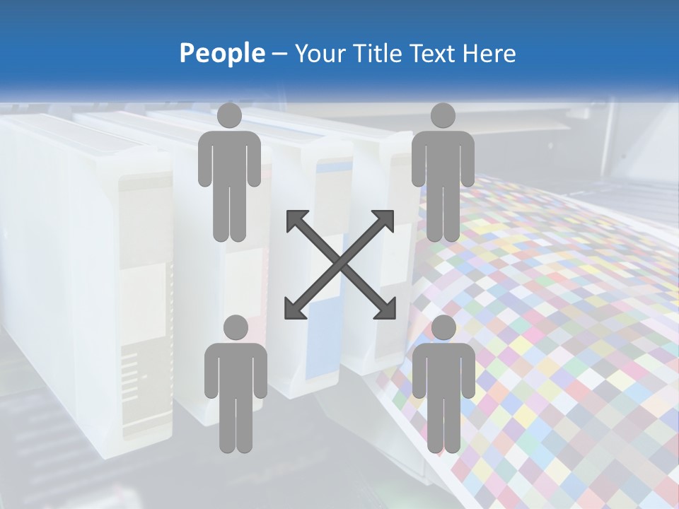 A Printer Is Printing A Colorful Pattern On A Sheet Of Paper PowerPoint Template
